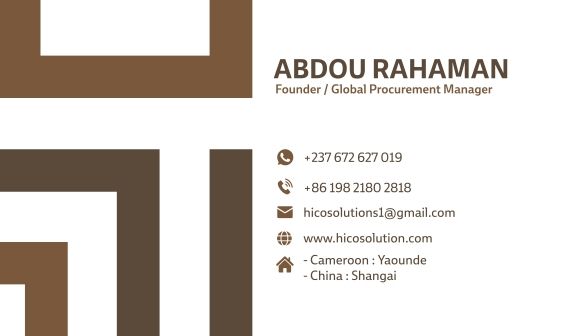Business card, front.