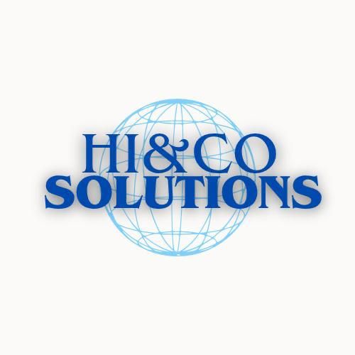 The "HI&CO Solutions" logo, pre-intervention.